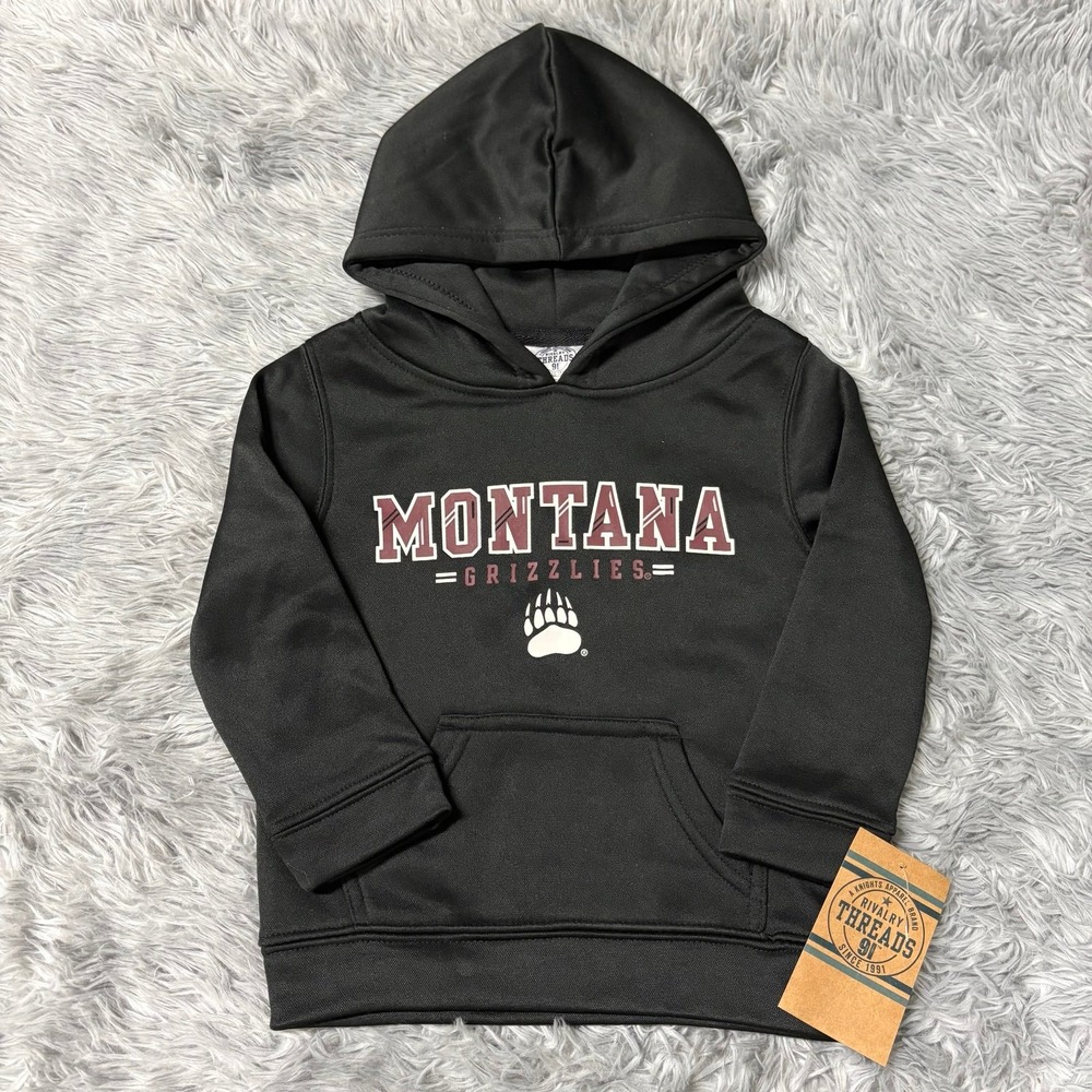 Rivalry Threads Dri-Fit Hoodie Montana Grizzlies Toddler Unisex 2T NEW